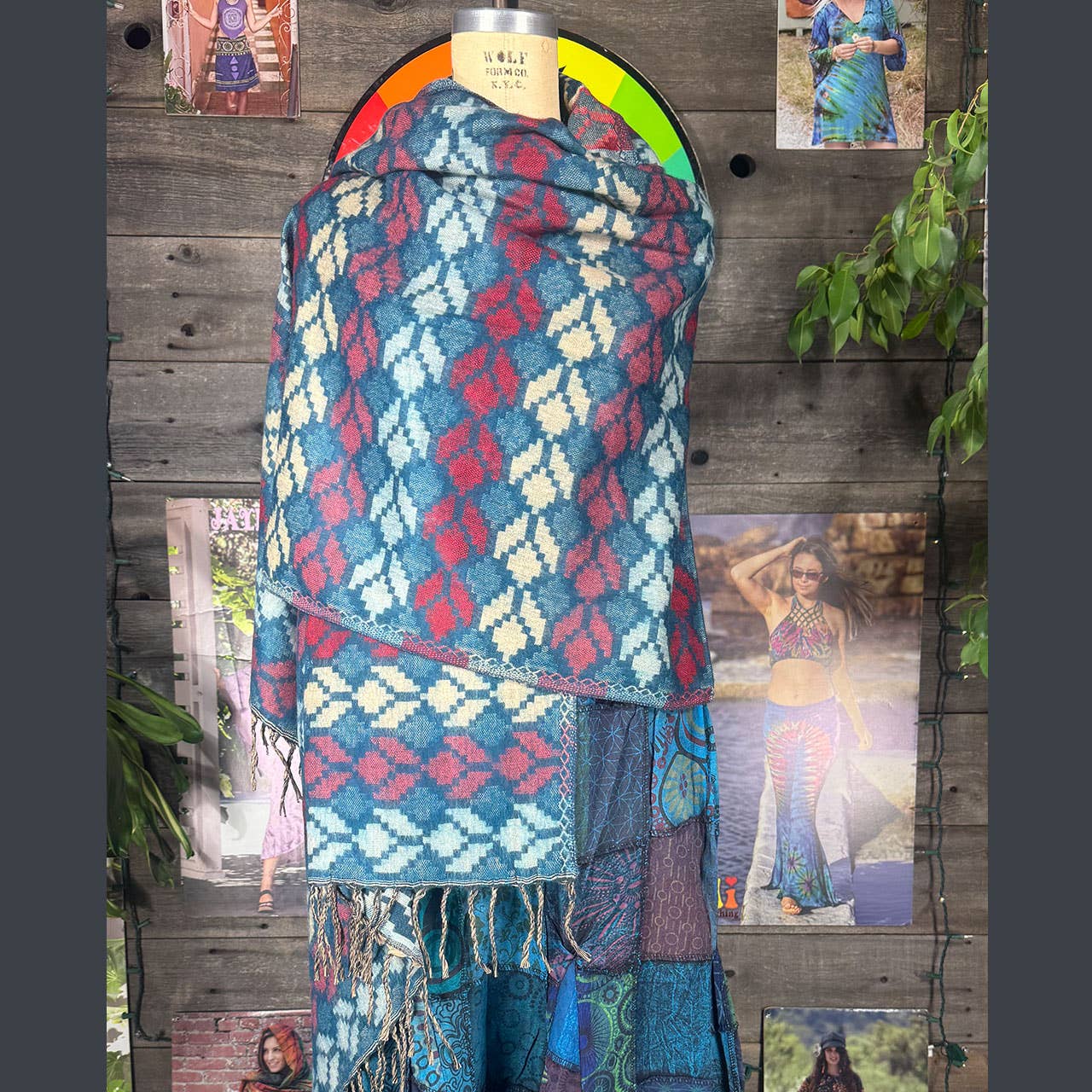 Jayli Clothing - Acrylic Wool Blend Shawl Super Soft To The Touch