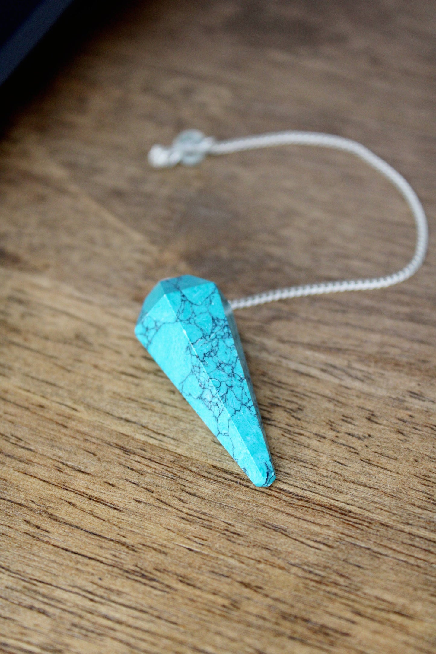 Three Witches Tea Shop - Authentic Turquoise Crystal Pendulum