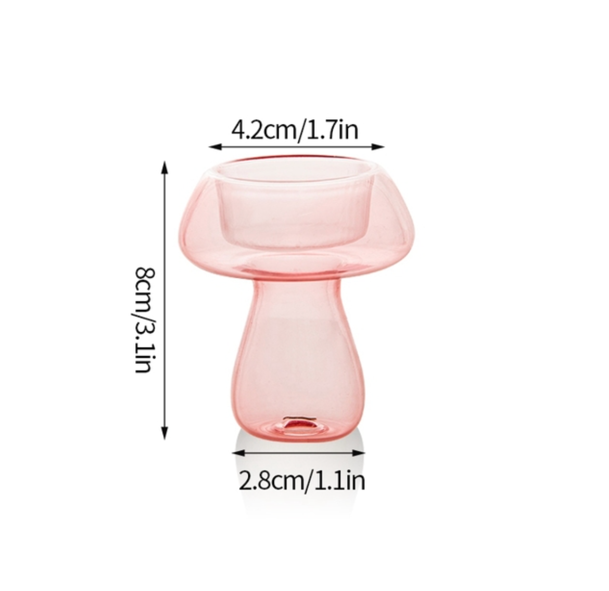 IVORE.GROUP - Dual Purpose Mushroom Shape Candle Holders / Vases