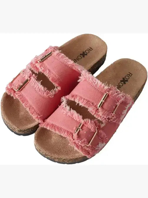 Women's Comfort Flat Sandals Double Buckle Adjustable Straps (Copy)