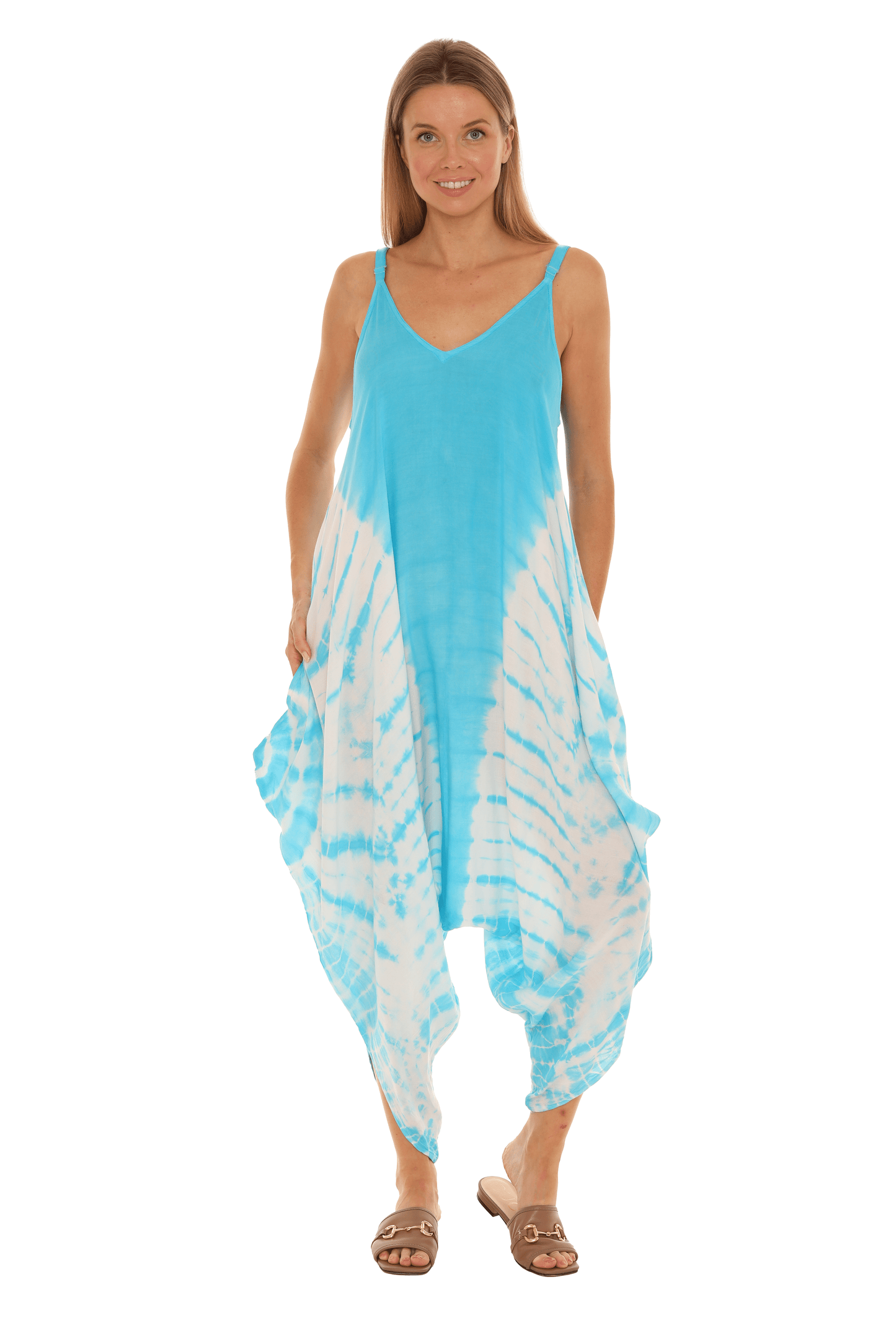 Shoreline Wear. INC - Tie-Dye Sleeveless Women Jumpsuit