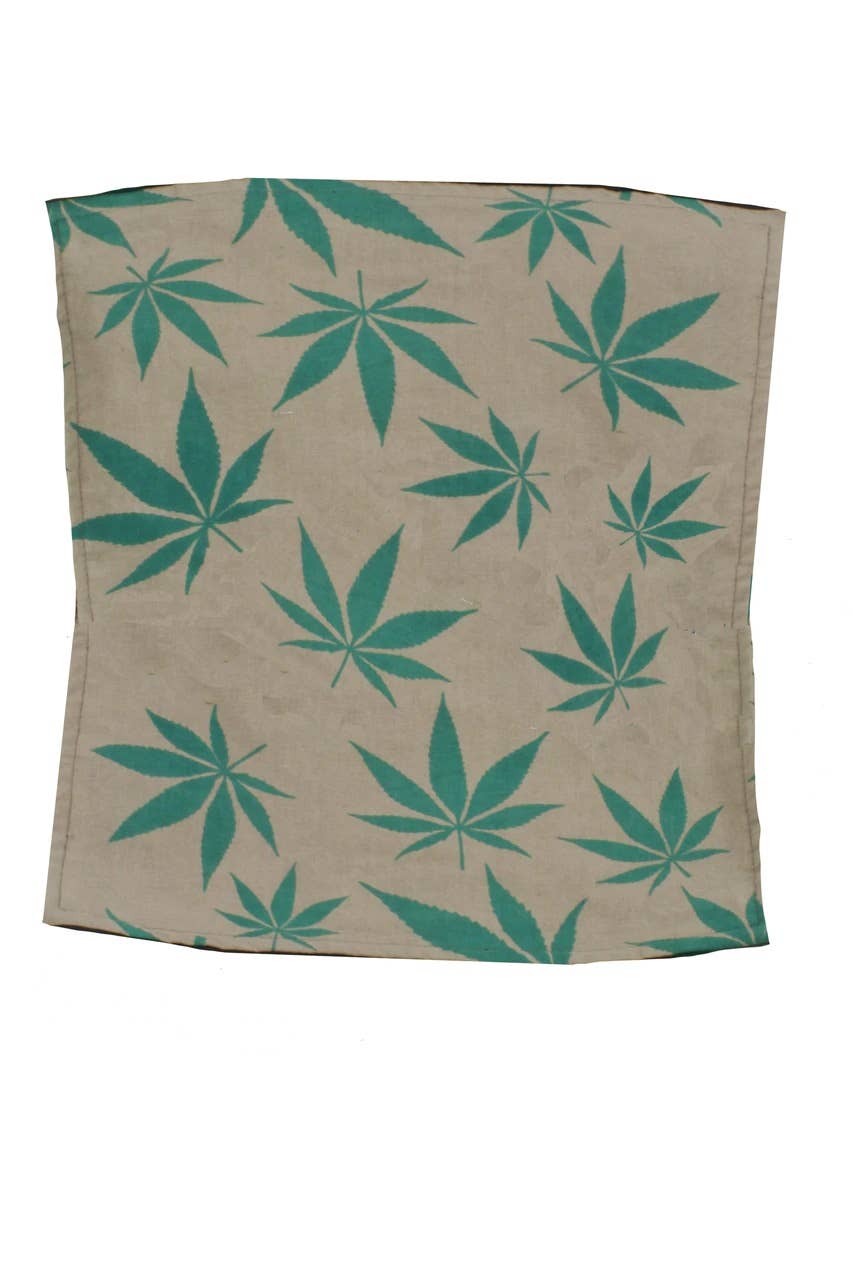 Jayli Clothing - Cotton Pot Leaf Cushion Cover 10x10
