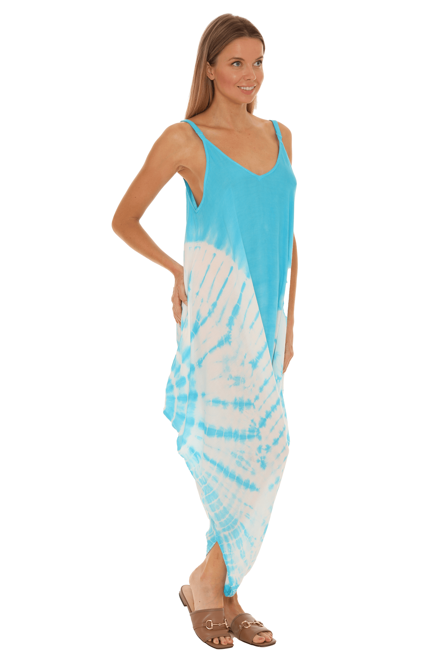 Shoreline Wear. INC - Tie-Dye Sleeveless Women Jumpsuit