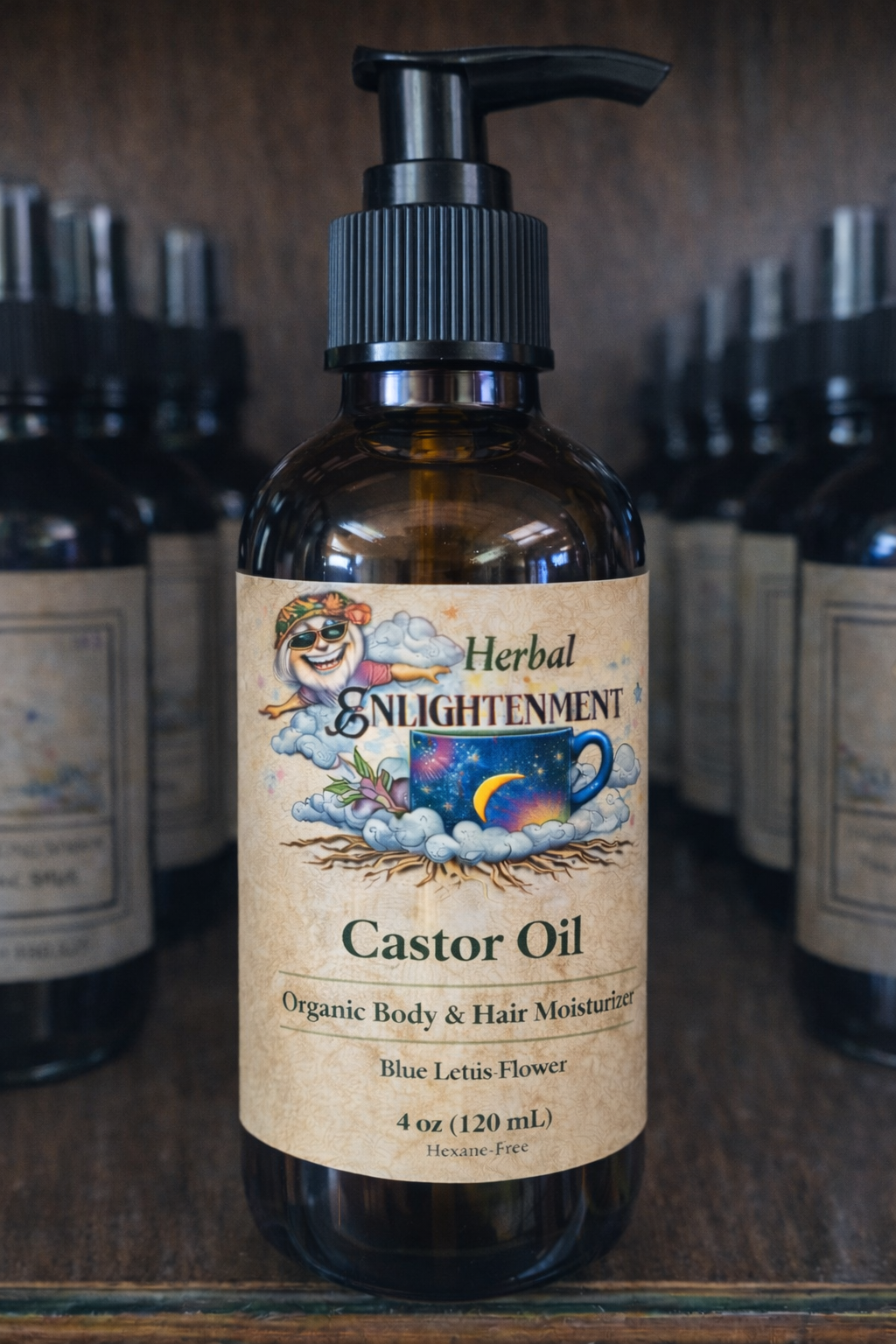 castor oil cold pressed botanical oil herbal enlightenment