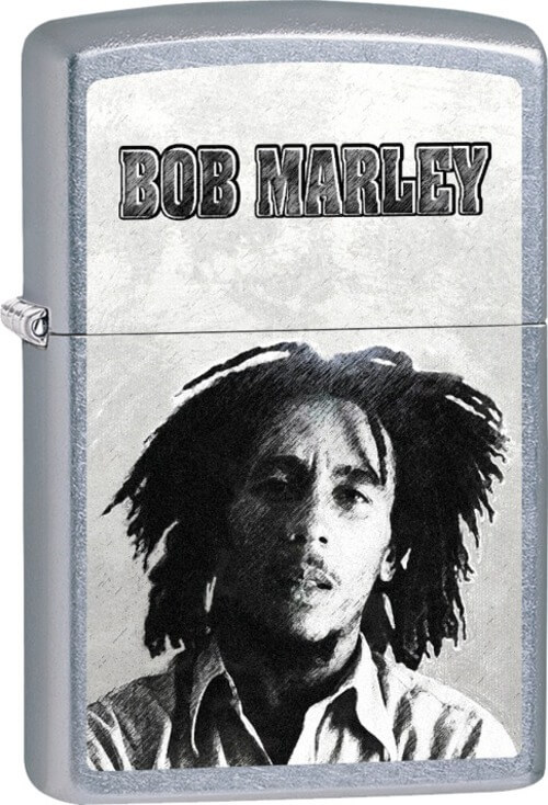 Scorpio Posters - Bob Marley - B&W Face Street Chrome Zippo Lighter