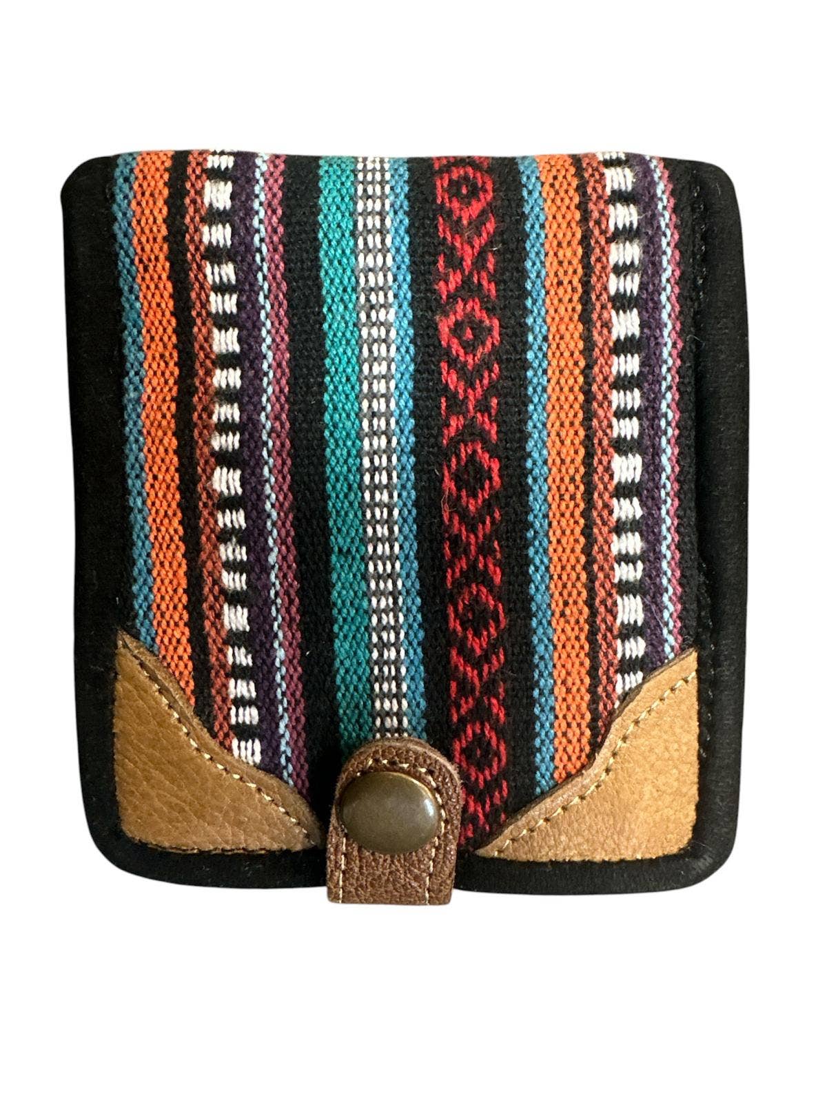 Rising International Inc - Cotton Hemp Multi Color Leather Trim Everest Wallet RIB3162