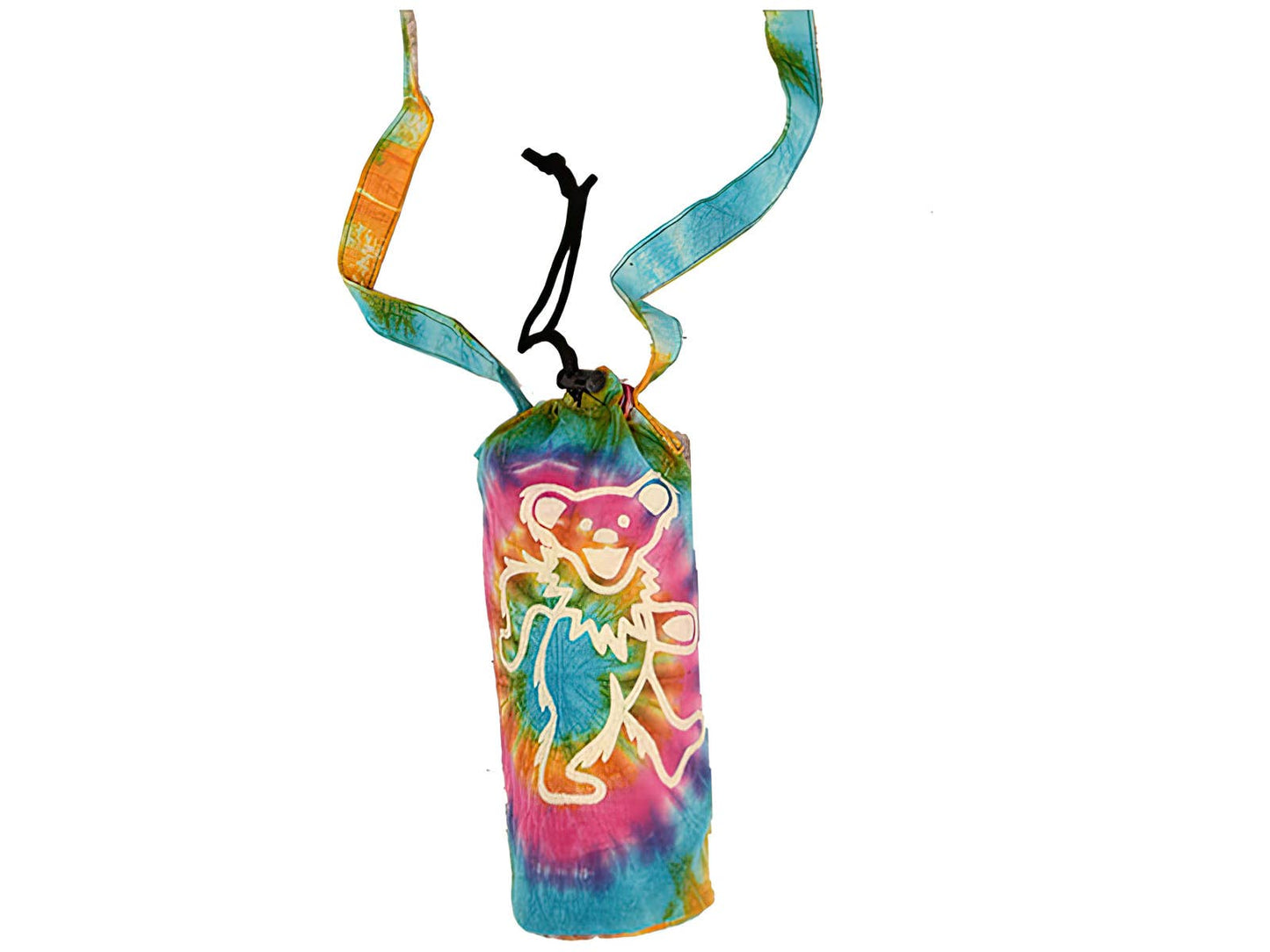 Gypsy Rose - Grateful Dead Dancing Bear Tye Dye Water Bottle Bag/Pouch
