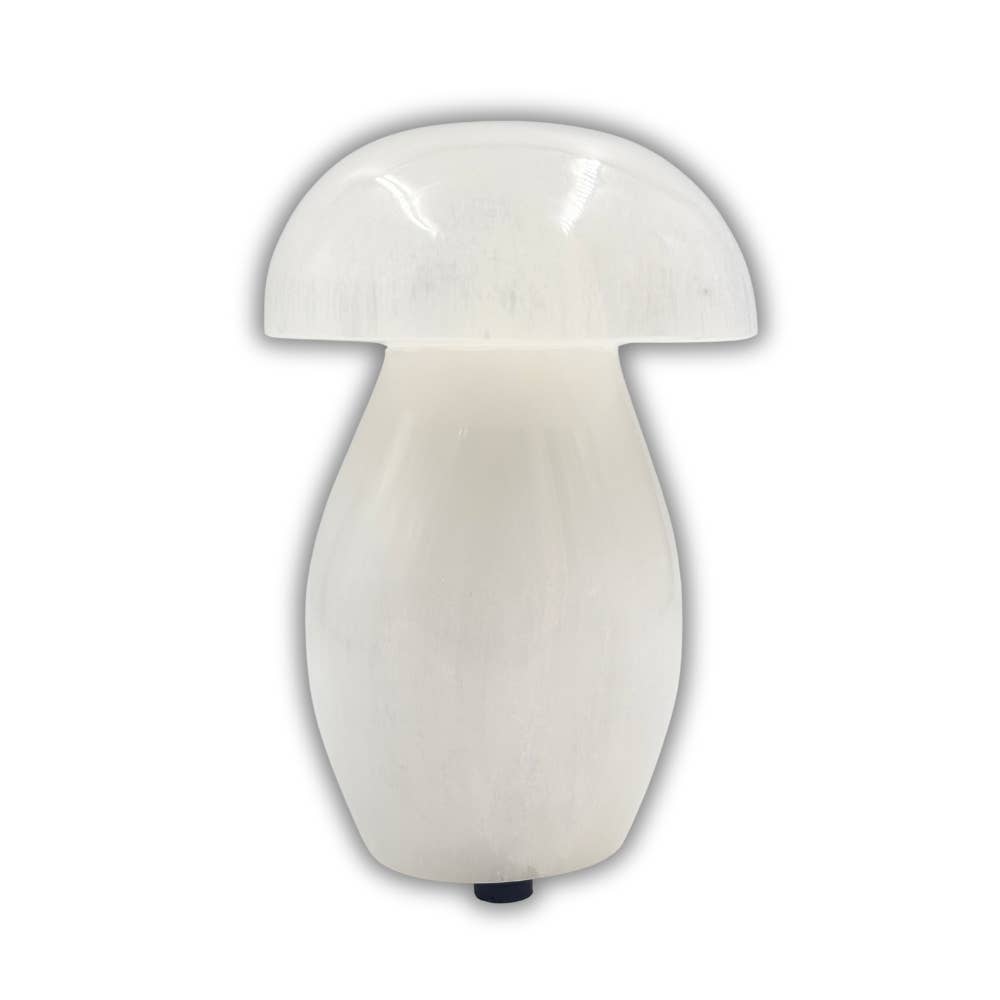 Earths Elements Wholesale - Selenite - Lamp, Large Mushroom