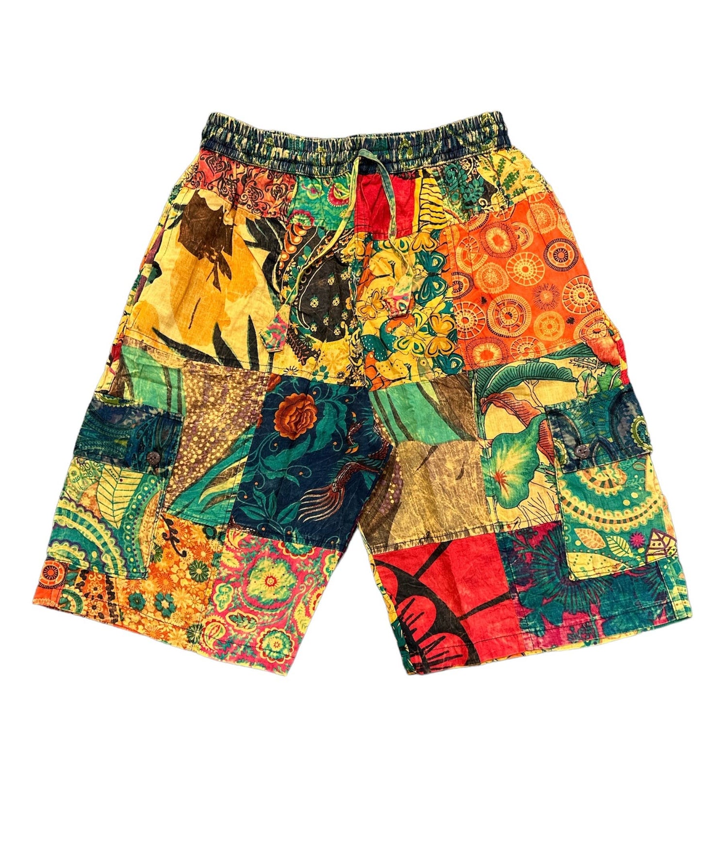 Cotton Stonewash Multi Print Short HF16