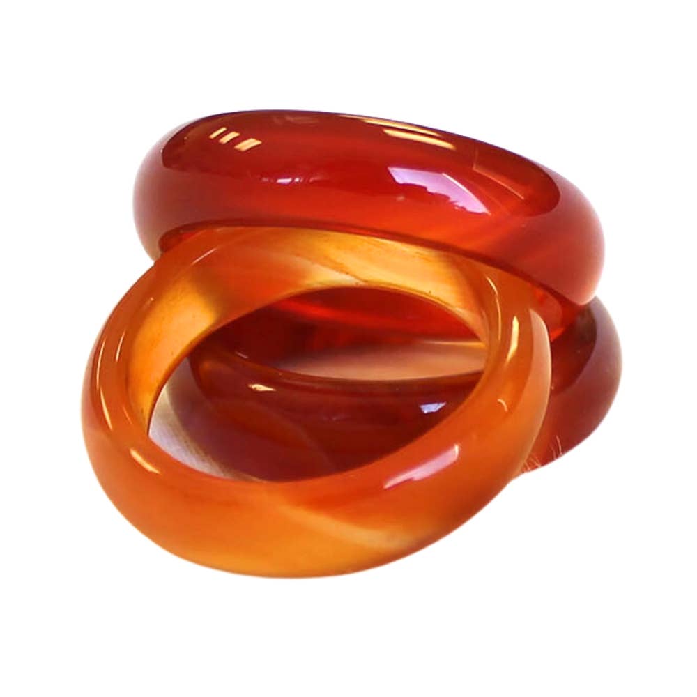 Earths Elements Wholesale - Ring - Carnelian, pack of 12