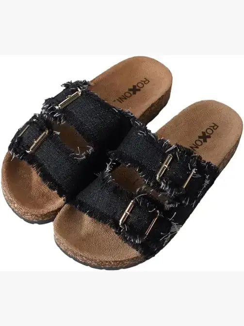 Women's Comfort Flat Sandals Double Buckle Adjustable Straps (Copy)