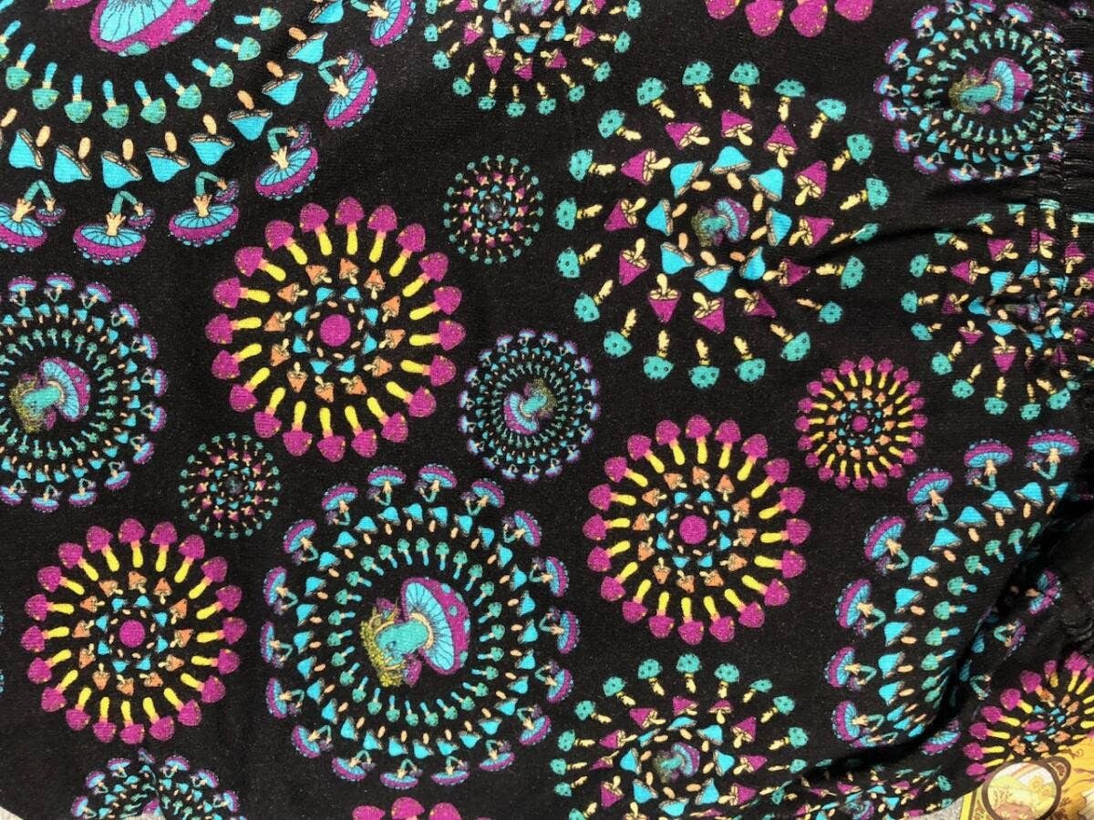 Gypsy Rose - Cotton Mushroom Burst Print Overalls