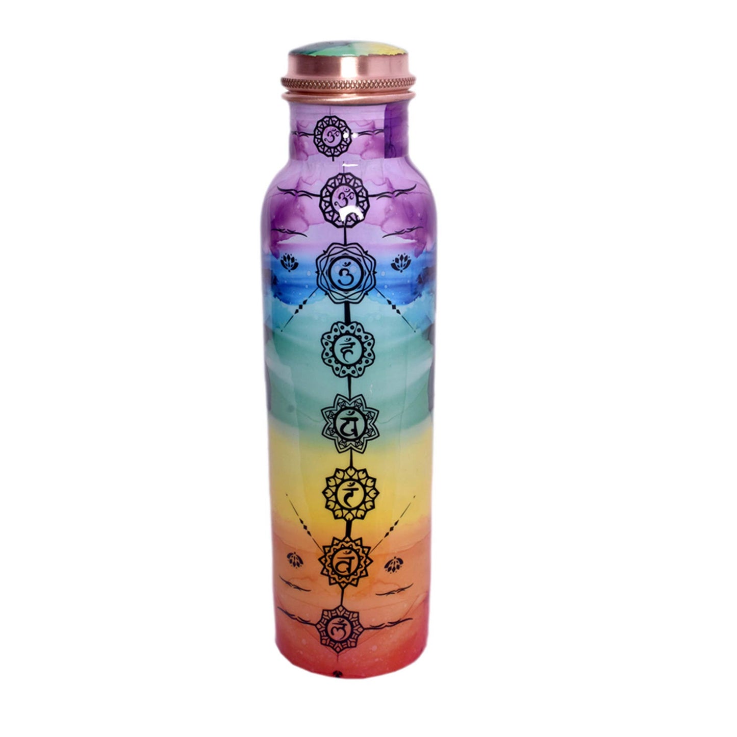 Designs by Deekay Inc. - Chakra Synergy Copper Water Bottle (950 ml.) 32oz