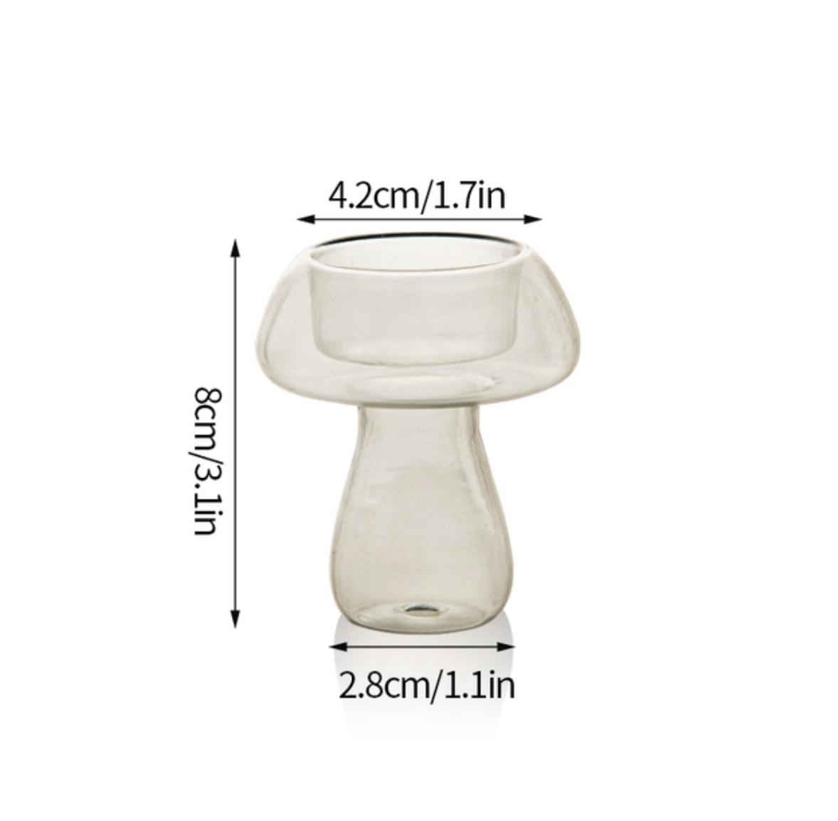 IVORE.GROUP - Dual Purpose Mushroom Shape Candle Holders / Vases