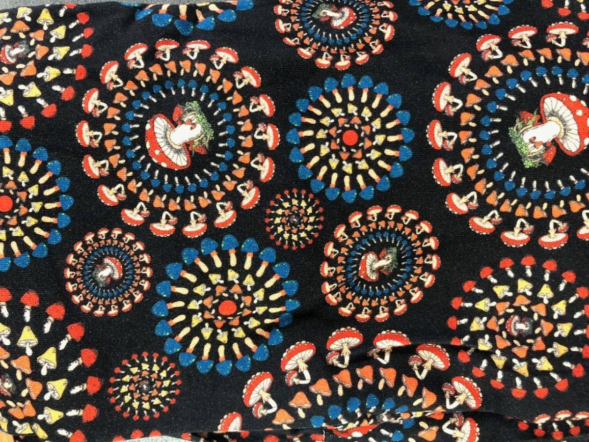 Gypsy Rose - Cotton Mushroom Burst Print Overalls