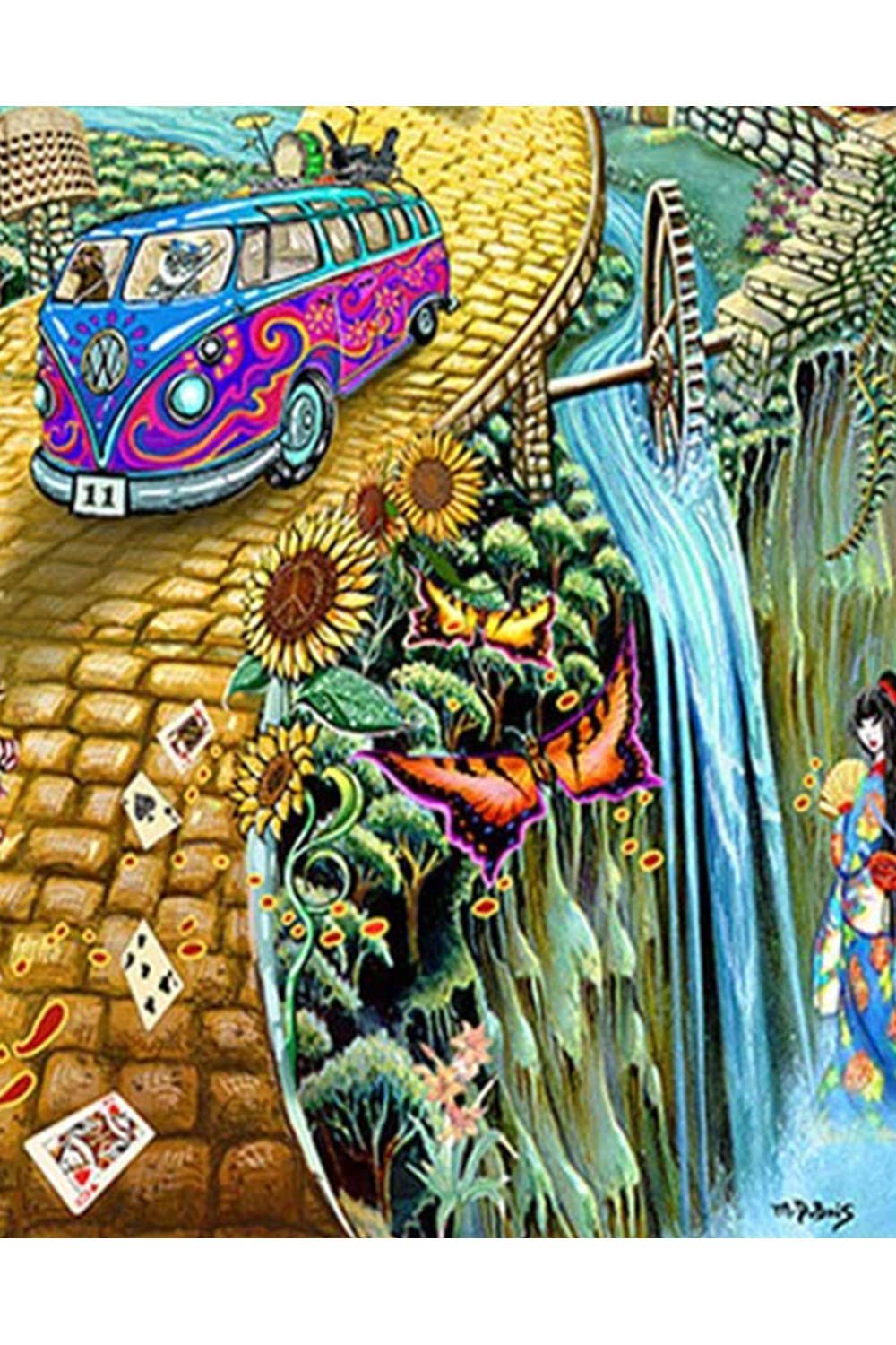 Heady Art Print Tapestry Grateful Dead Golden Road
