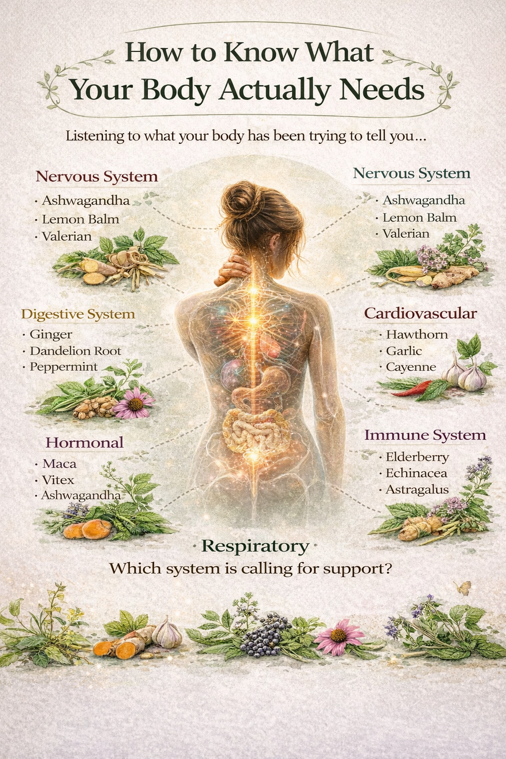 plant medicine body systems herbal infographic