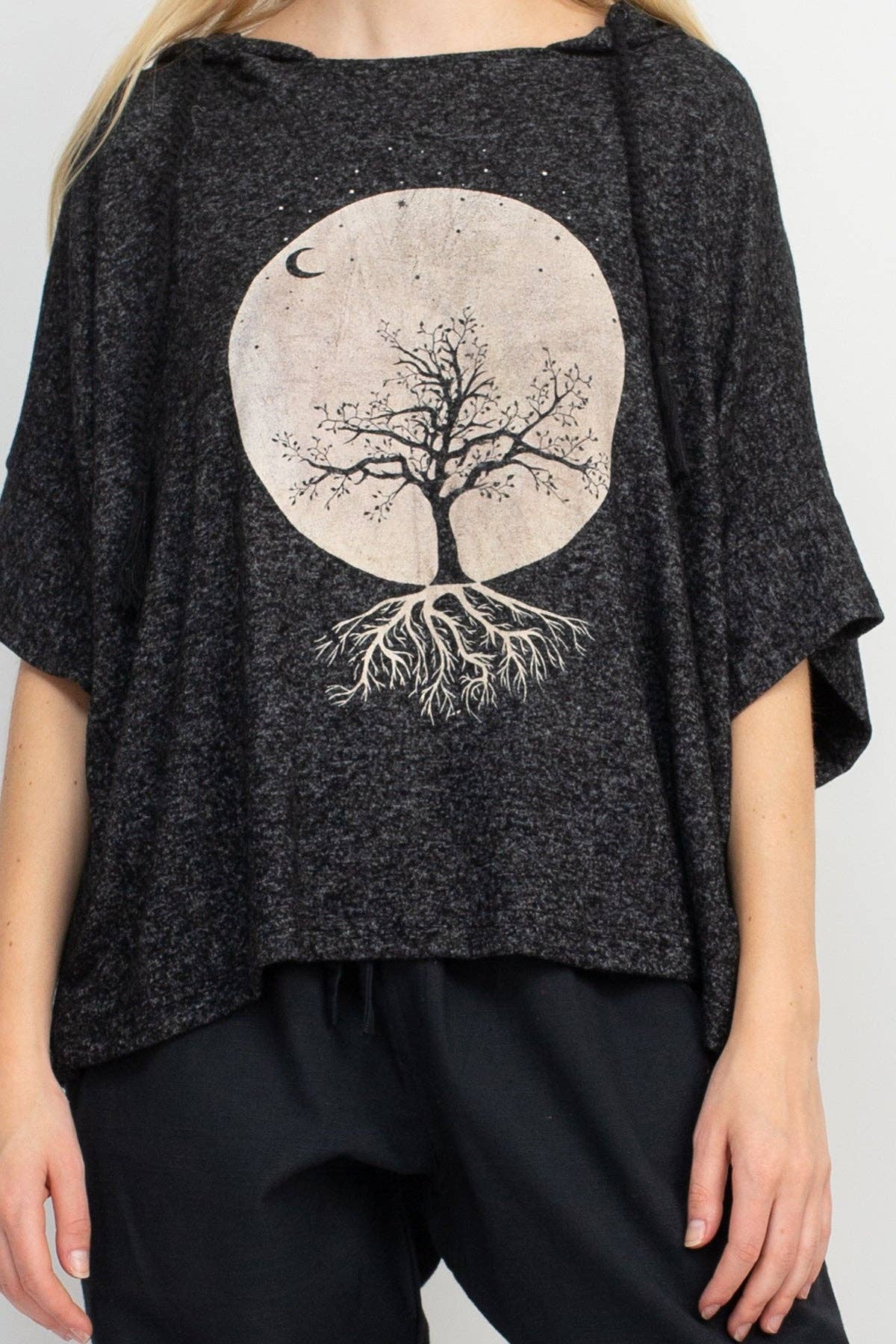 Lakhays Collection Inc. - Lunar Tree of Life Oversize Soft Sweater