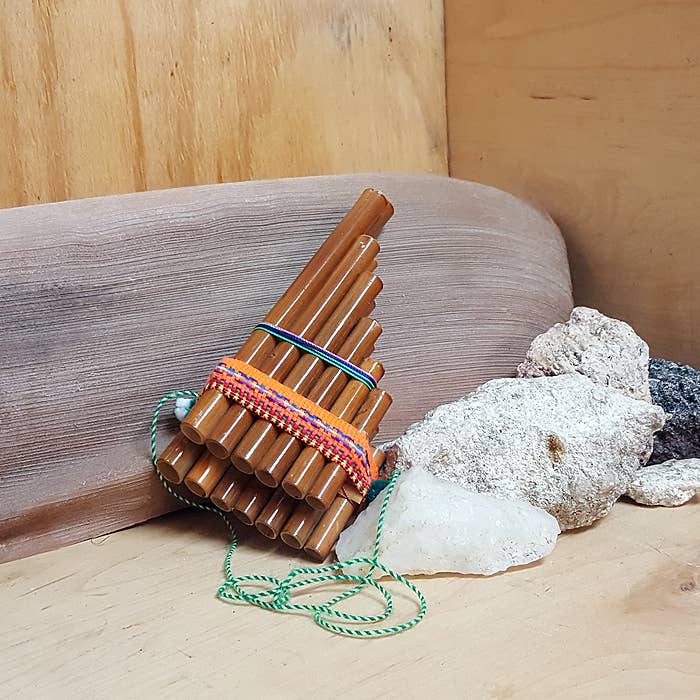 Pichincha - Small Bamboo Wooden Pan Flute Musical Instrument
