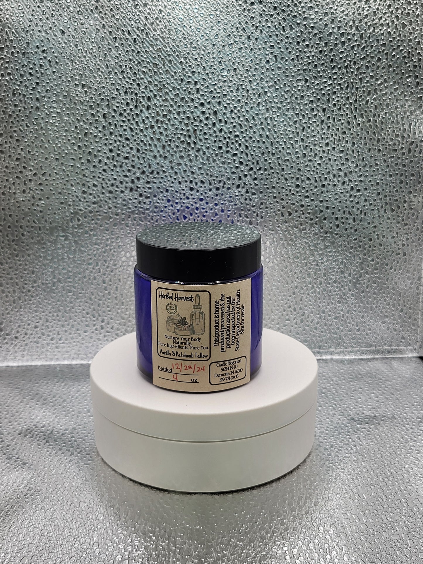 Tallow Body/Face Vanilla Patchouli Whipped Body Butter