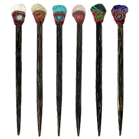 Pichincha - Natural Stone Wooden Hair Stick