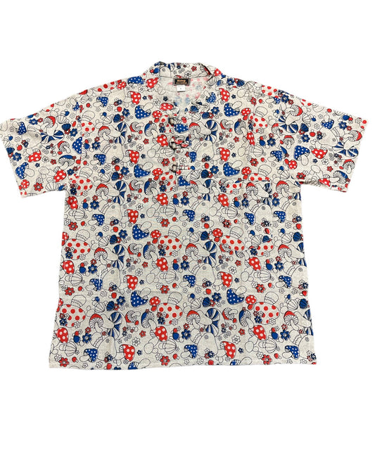 Mushroom Button up Half Sleeve Kurta Shirt DT64