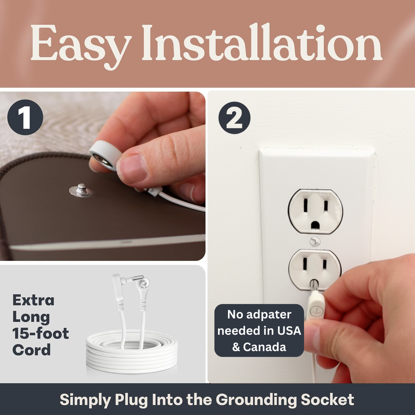 GAYA - Grounding Mat - Improve Sleep & Reduce inflammation, Natural