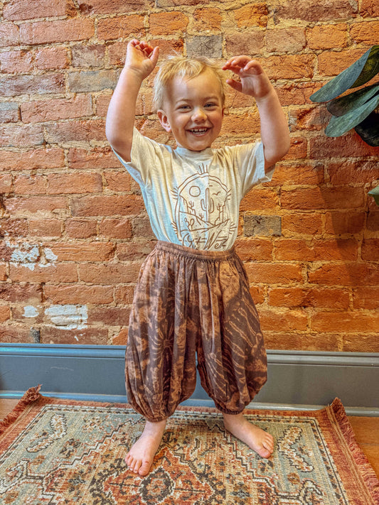 Baby Youth Kids Hippie Boho Tie Dye Pants, Children's Pants