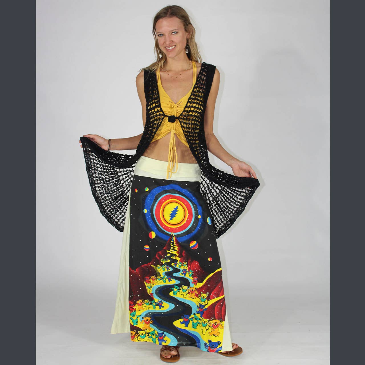 Jayli Clothing - Psychedelic Journey Maxi Skirt