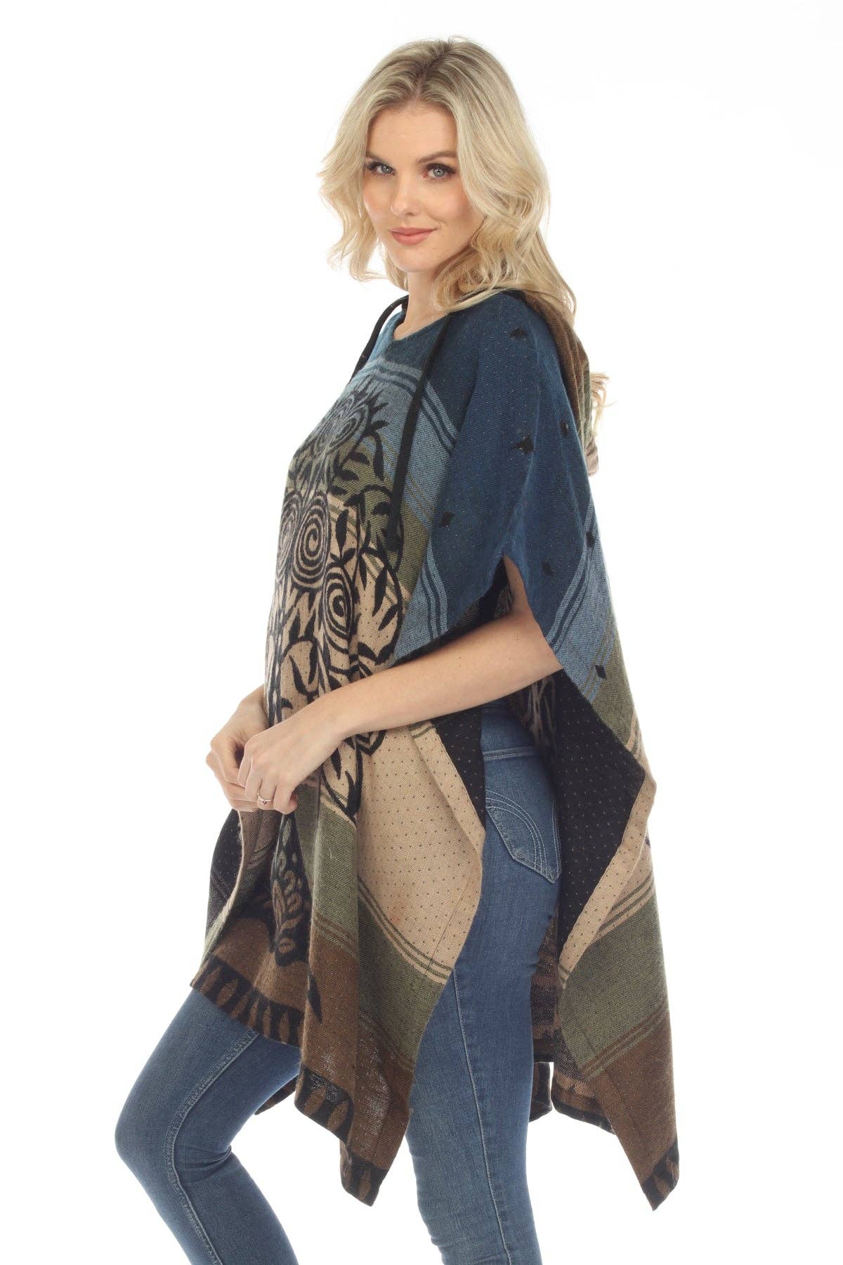 Lakhays Collection Inc. - Tree of Life Hoodie Poncho