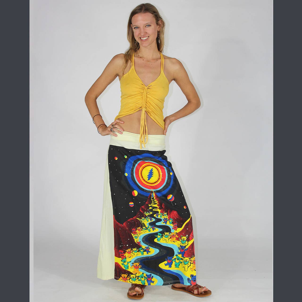 Jayli Clothing - Psychedelic Journey Maxi Skirt