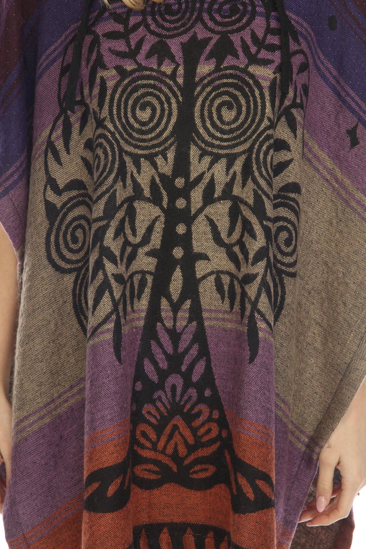 Lakhays Collection Inc. - Tree of Life Hoodie Poncho