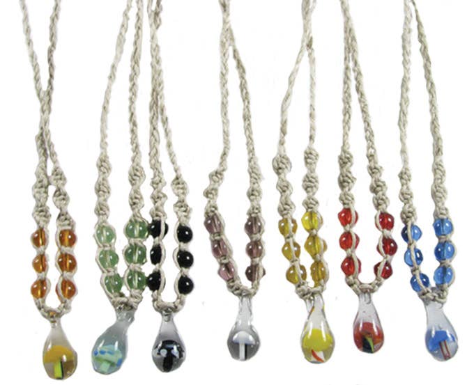 Magic Touch Corp - Small Glass Mushroom Necklace