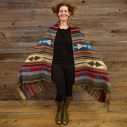 Jayli Clothing - Acrylic Wool Blend Shawl Super Soft To The Touch