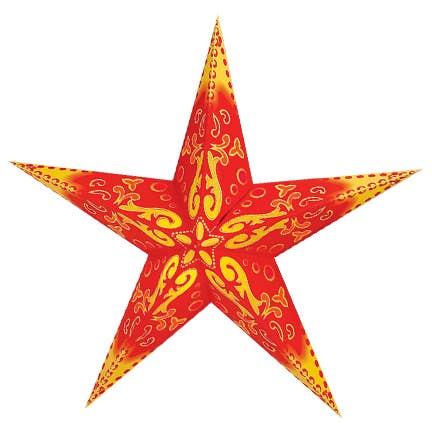 Benjamin International - Starshade Lantern Orange & Yellow
