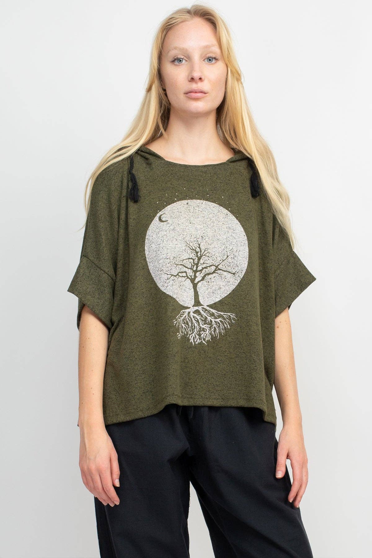 Lakhays Collection Inc. - Lunar Tree of Life Oversize Soft Sweater