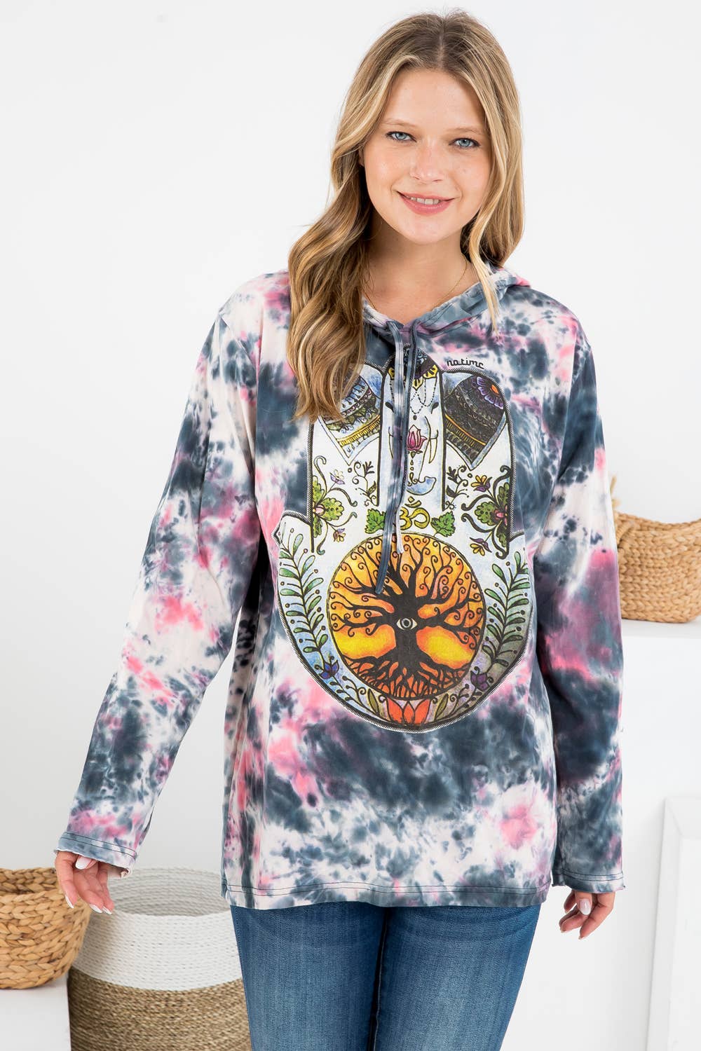 Kathmandu Imports - Tie-dye Hoodie (TH-1563)