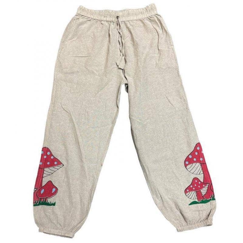 Cotton Mushroom Trouser Pant D2127