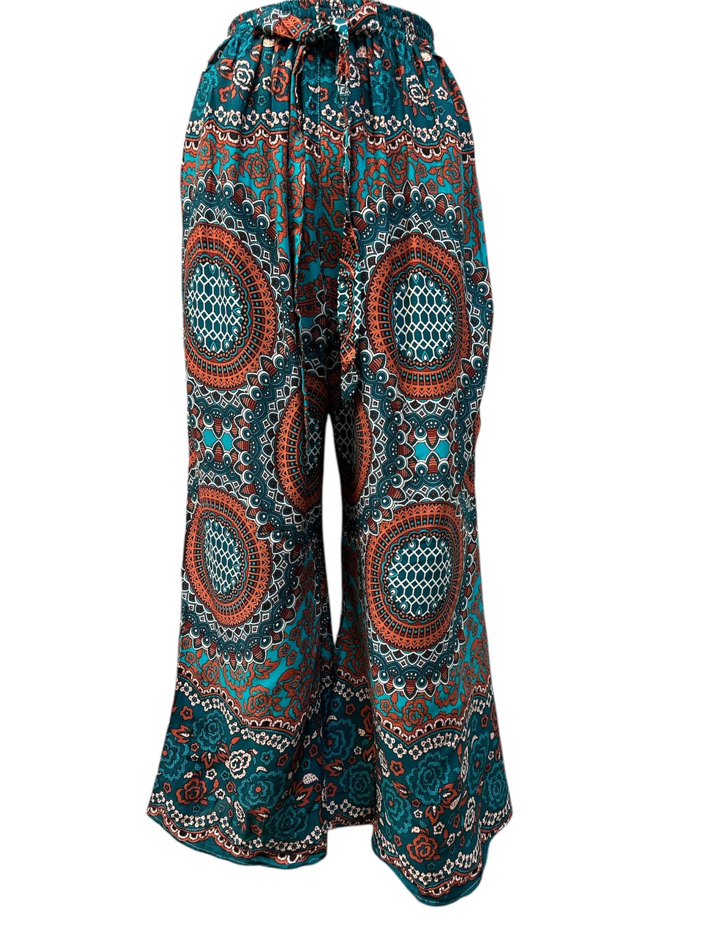 Rising International Inc - Rayon Multi  Mandala Palazzo Pant KTY423