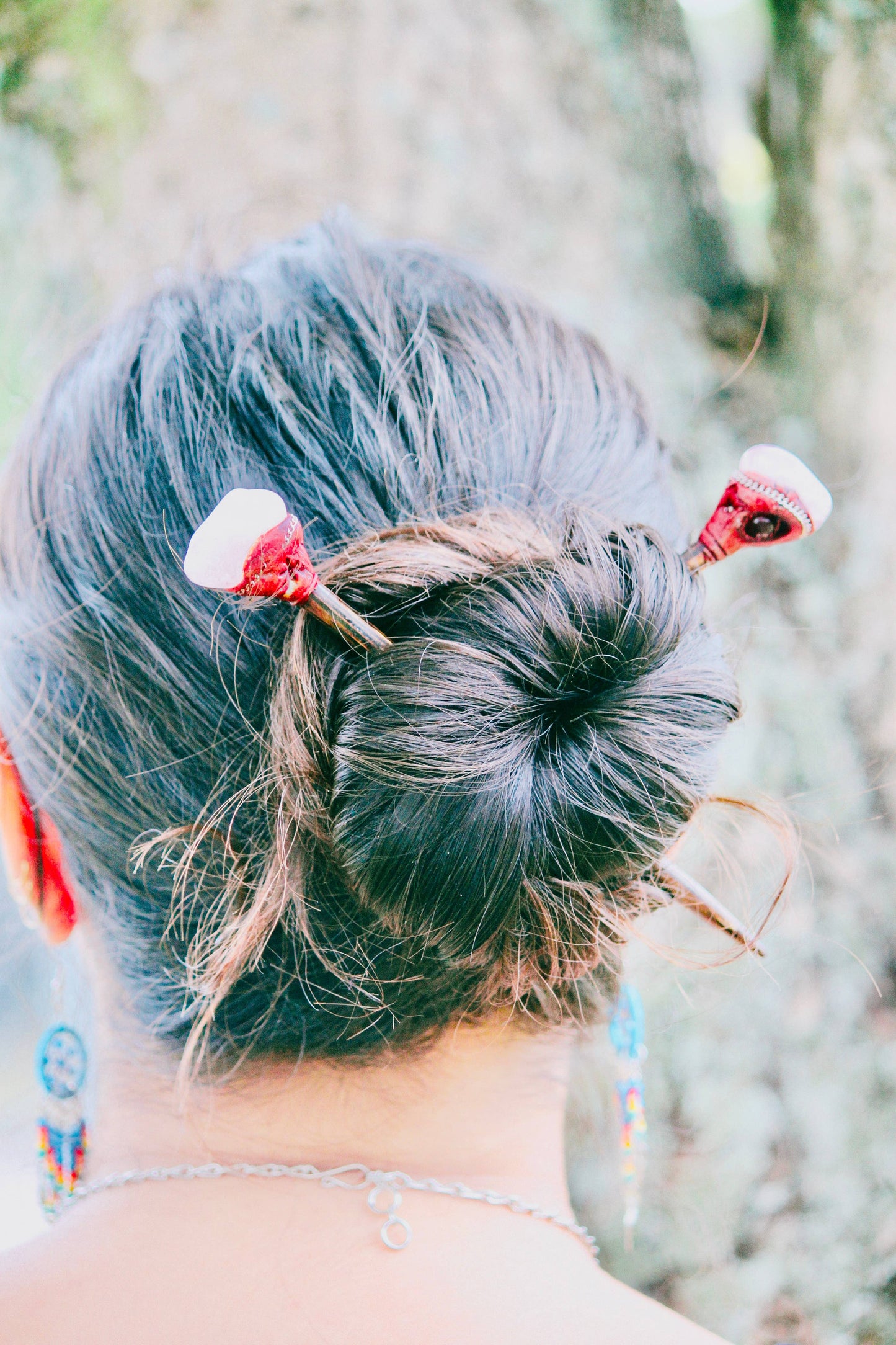 Pichincha - Natural Stone Wooden Hair Stick