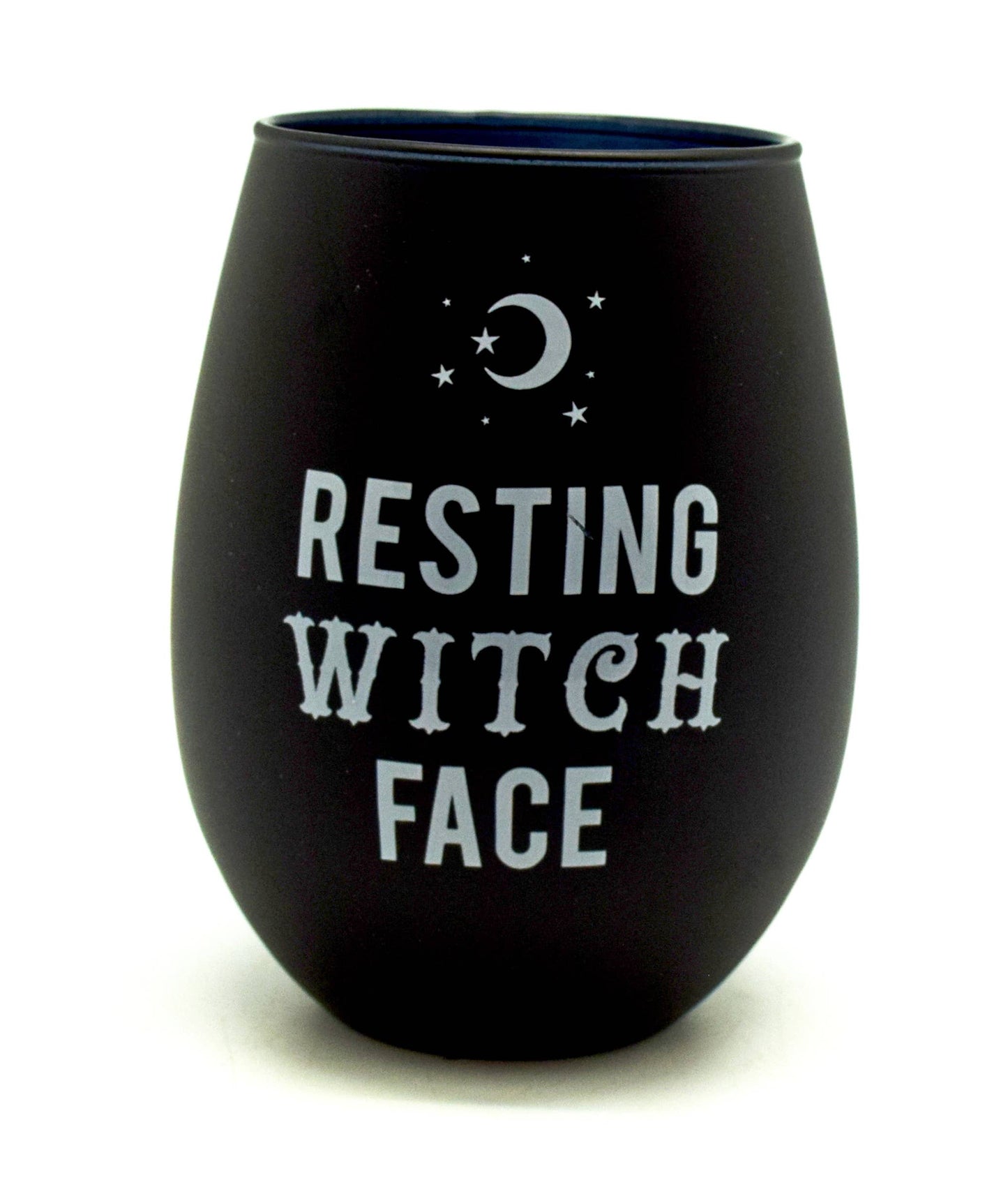 Fantasy Gifts - Resting Witch Face Stemless Wine Glass
