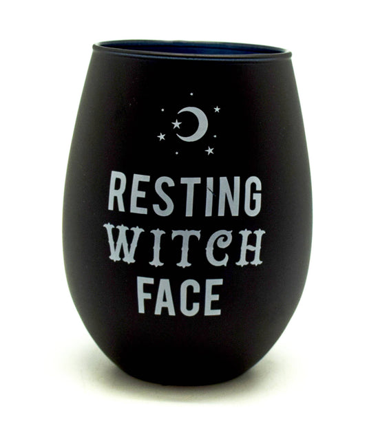Fantasy Gifts - Resting Witch Face Stemless Wine Glass