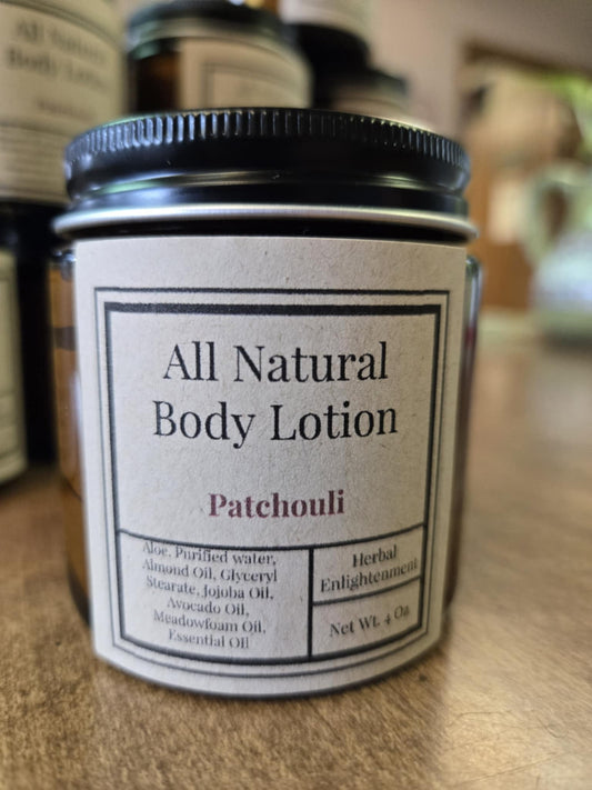 All natural body lotion 4oz