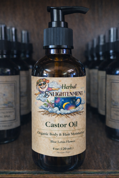castor oil cold pressed botanical oil herbal enlightenment