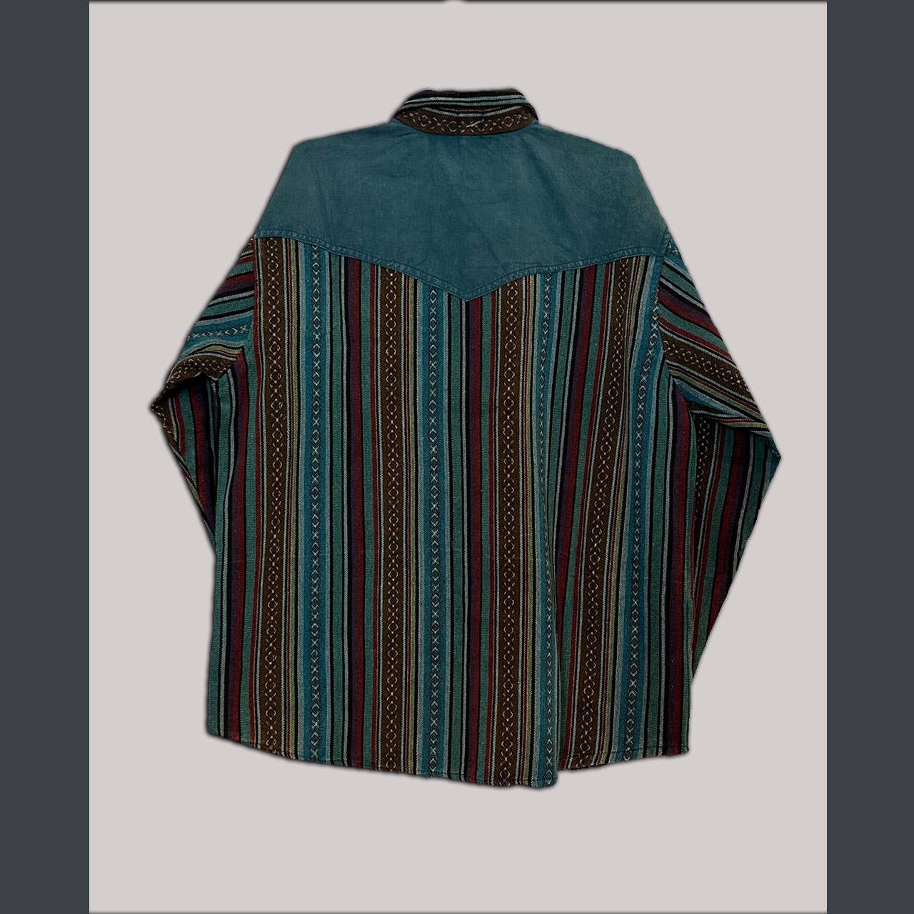 Jayli Clothing - Two Tone Heavy Cotton Patchwork Button Up Men's shirt