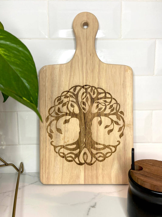 13"  Tree of Life Engraved Charcuterie Cutting Board