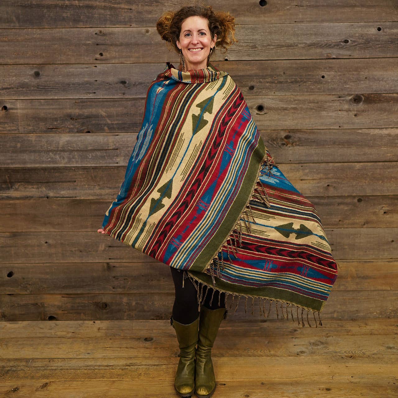 Jayli Clothing - Acrylic Wool Blend Shawl Super Soft To The Touch