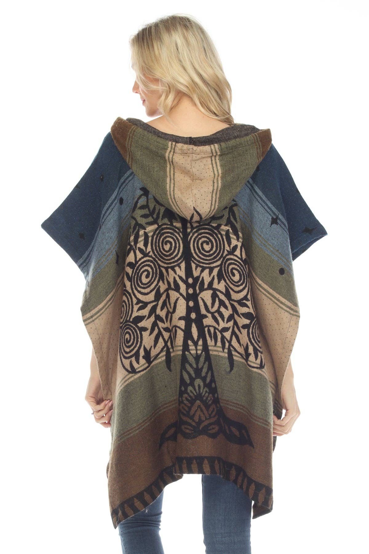 Lakhays Collection Inc. - Tree of Life Hoodie Poncho