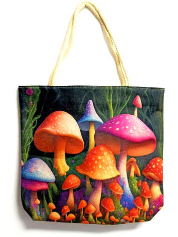 Fantasy Gifts - Garden of Mushrooms Tote Bag