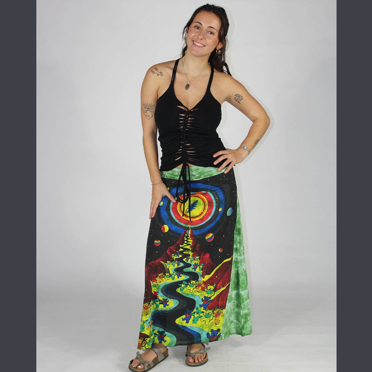Jayli Clothing - Psychedelic Journey Maxi Skirt